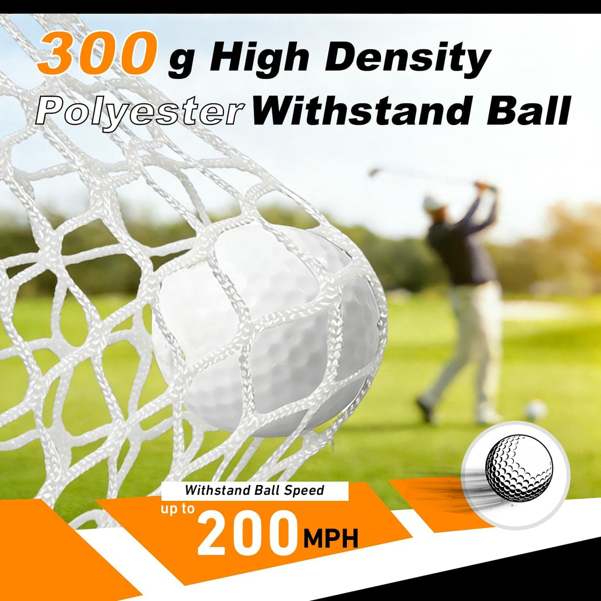 Golf Hitting Net for Backyard Driving 12X7Ft with Quiet Target